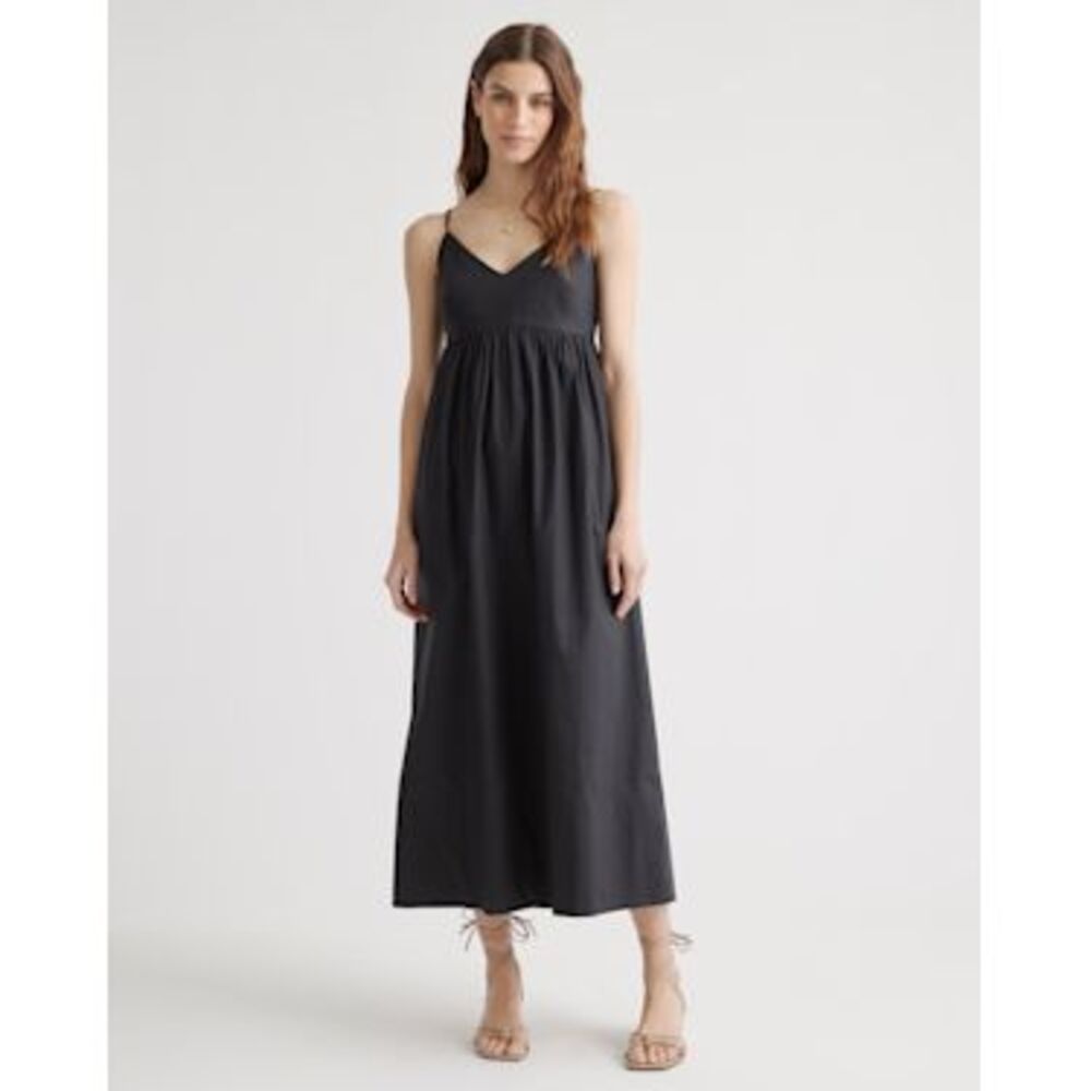 Quince Black Maxi Dress
